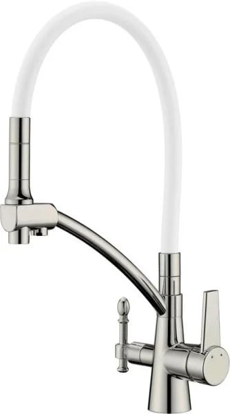 Смеситель для кухни Zorg Sanitary ZR 338-8 YF satin с гибким изливом