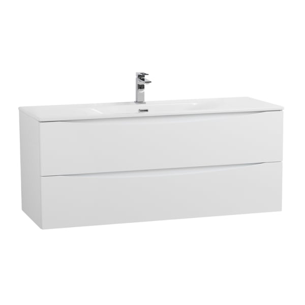 Тумба под раковину без столешницы BelBagno Marino-cer-n 120 подвесная, bianco lucido