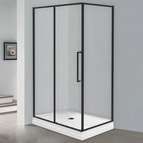Душевой уголок Esbano Surf ESS-119PS-B 110х90 см, профиль черный, стекло прозрачное