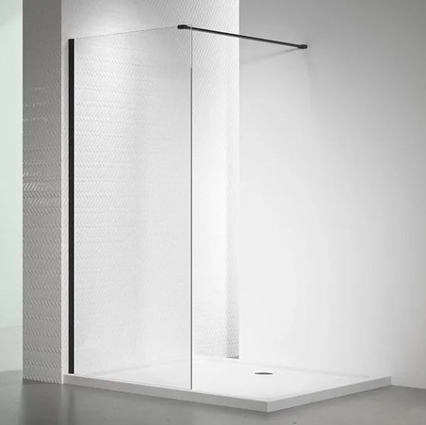 Душевая перегородка Veconi Korato KR72B-90-01-C7 90 см, профиль матовый черный