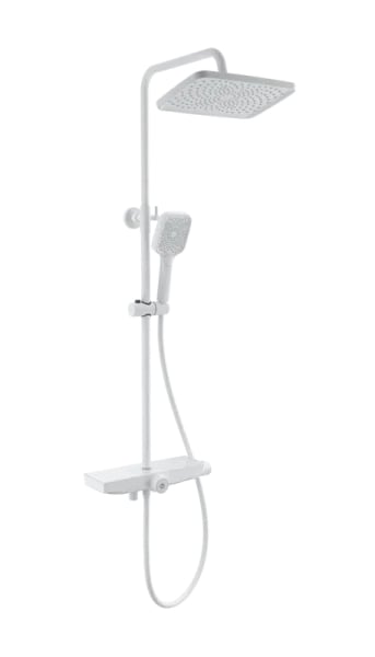 Душевая стойка Wonzon & Woghand ThermoKlick WW-B3098-A-MW, матовая белая