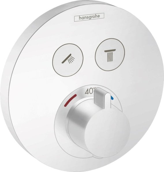 Термостатический смеситель встраиваемый Hansgrohe ShowerSelect S 15743700, для душа, матовый белый