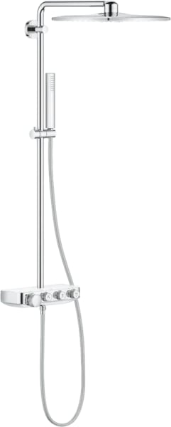 Душевая стойка Grohe Euphoria SmartControl 310 Duo Cube 26508LS0, белая луна, с термостатом