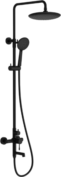 Душевая стойка Vincea Desire VSFS-1D1MB, черная матовая