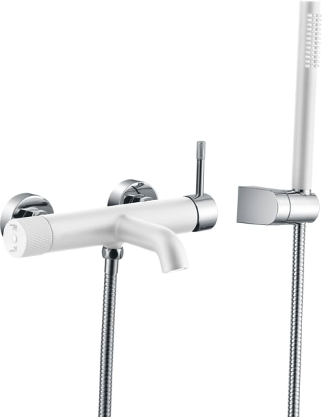 Смеситель для ванны с душем Boheme Uno 463-WCR, white chrome