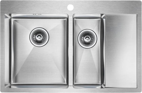 Мойка кухонная Paulmark Kroner PM227851-BSL брашированная нержавеющая сталь L