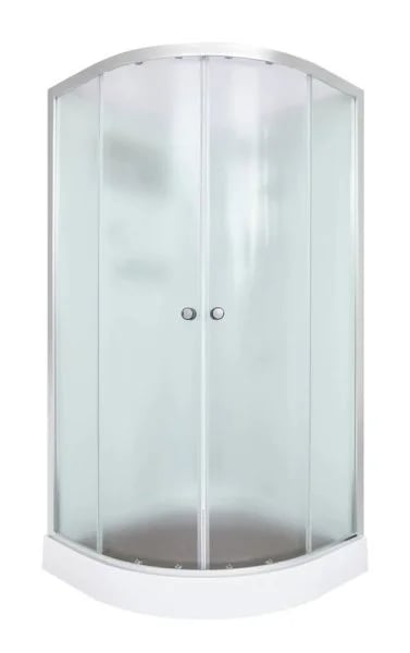 Душевая кабина DTO D01 100х100, низкий поддон, профиль хром, стекло матовое