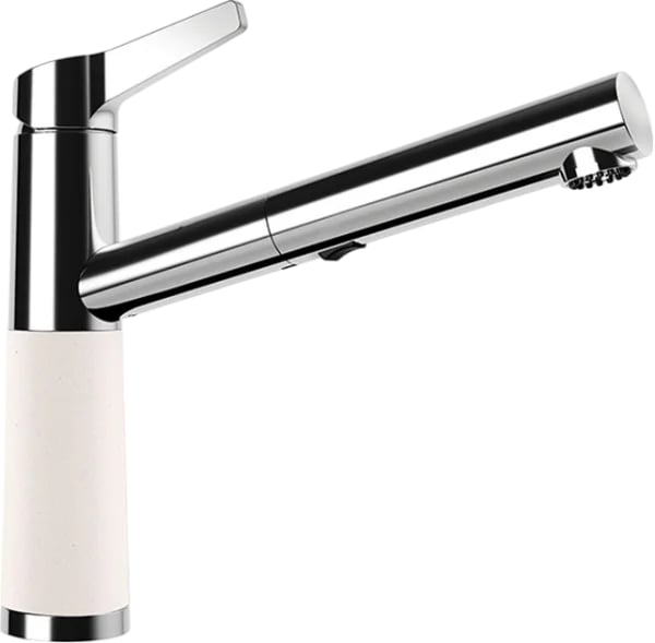 Смеситель для кухни Schock Cristalite SC-510-D выдвижной излив, альпина