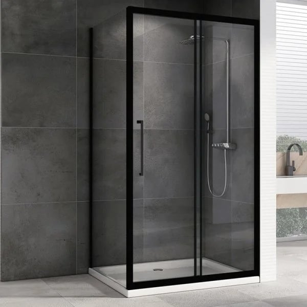 Душевой уголок Abber Schwarzer Diamant AG30110BH-S90B 110х90, профиль черный, стекло прозрачное