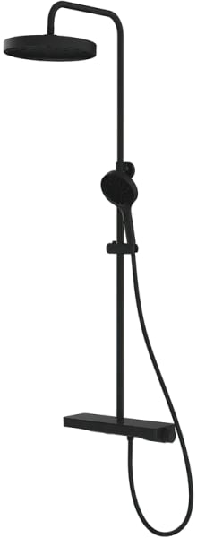 Душевая стойка Vincea Inspire VSFS-3I12TMB, с термостатом, черный