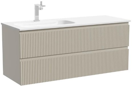 Тумба под раковину Sancos Snob R 120 подвесная Beige soft (капучино), SNR120LCE