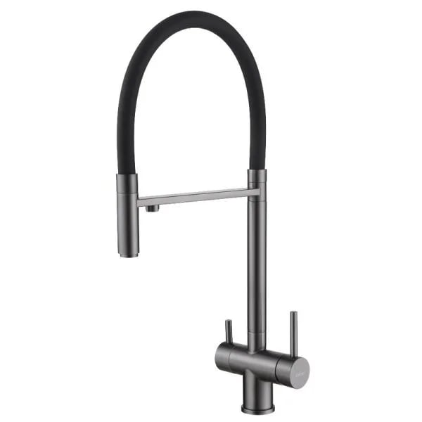 Смеситель для кухни Abber Wasser Kreis AF81141NG, с гибким изливом, никель