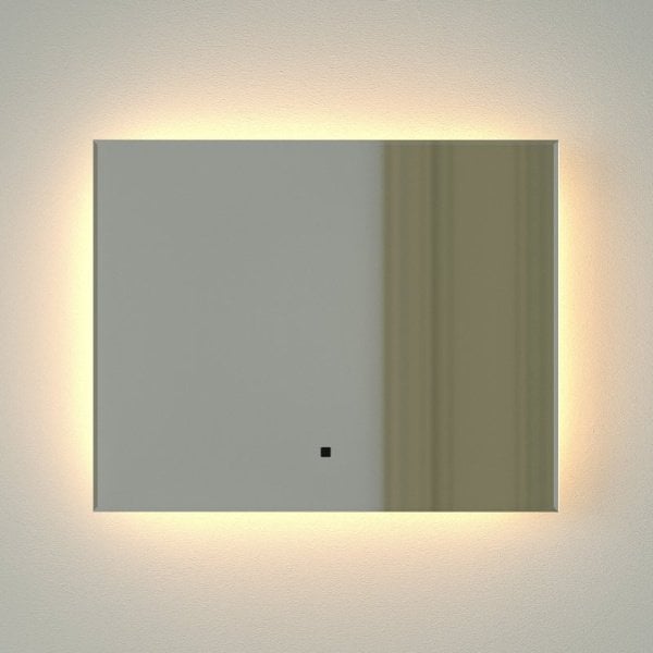 Зеркало Defesto Glow DF 2511RH 50х40 с LED-подсветкой, 3000 K, инфракрасный выключатель