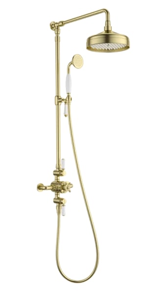 Душевая стойка Wonzon & Woghand RETRO WW-B3041-BG, брашированное золото