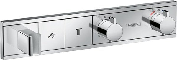 Термостатический смеситель встраиваемый Hansgrohe RainSelect 15355000, для душа, хром