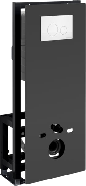 Система инсталляции для унитазов Wasserkraft Glan 66TLT.010.ME.BL.WH02, с кнопкой смыва белой