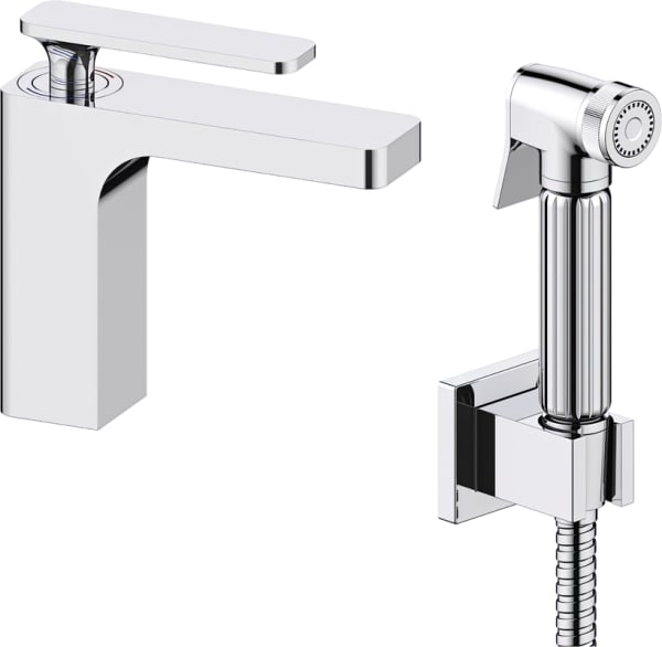 Смеситель для раковины Timo Torne 4360/00G с гигиеническим душем