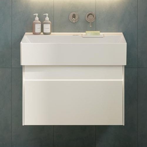 Тумба под раковину без столешницы KERAMA MARAZZI Logica 70 подвесная, белоснежная