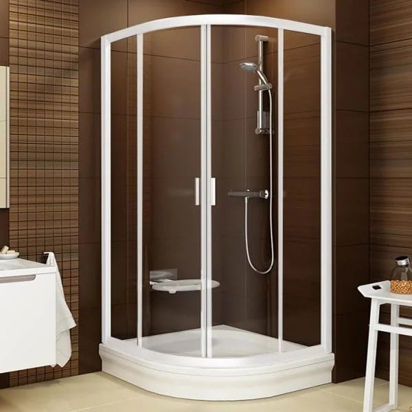Душевой уголок Ravak Blix BLCP4-90 Transparent, профиль белый