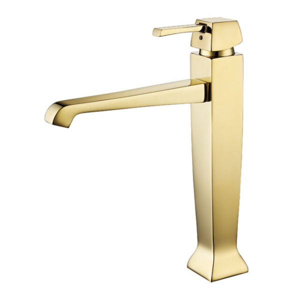 Caprigo Диаманте (Diamante) смеситель высокий, умывальник, c д/к (золото) 50-023-oro