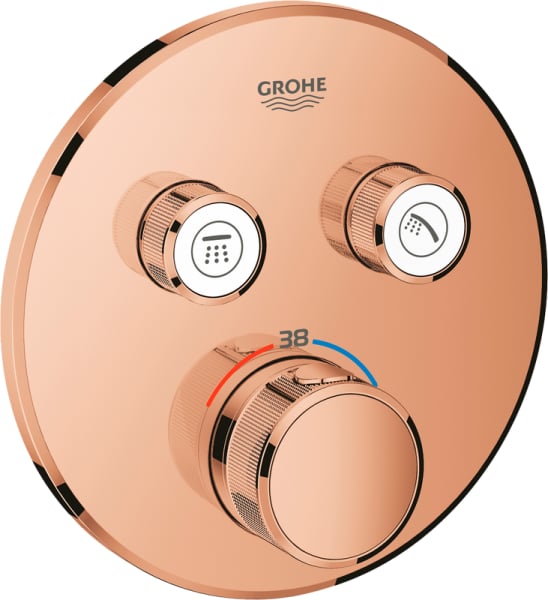 Термостатический смеситель встраиваемый Grohe Grohtherm SmartControl 29119DA0 для душа, теплый закат