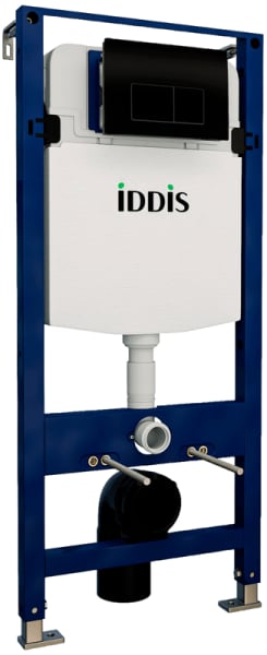 Система инсталляции для унитазов IDDIS Optima Home OPH00MBi32K, с кнопкой смыва, черная