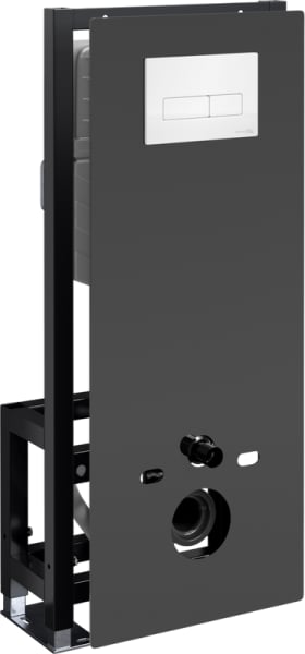 Система инсталляции для унитазов Wasserkraft Glan 66TLT.010.ME.BL.WH03, с кнопкой смыва белой