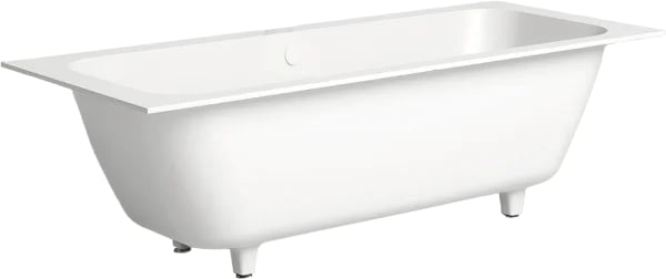 Ванна из искусственного камня Salini Orlanda Axis 190x80 см, встраиваемая, белая, на ножках