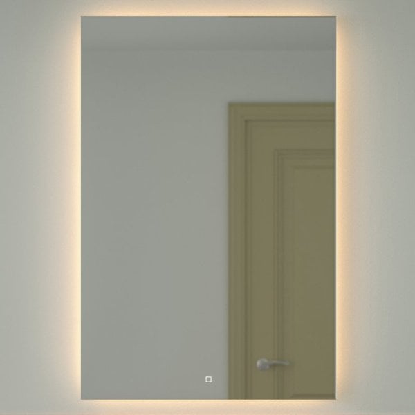 Зеркало Defesto Glow DF 2520S 80х120 с LED-подсветкой, 3000 K, сенсорный выключатель
