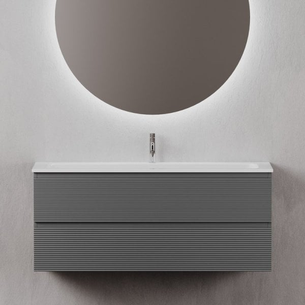 Тумба с раковиной Sancos Folk 120 grey soft