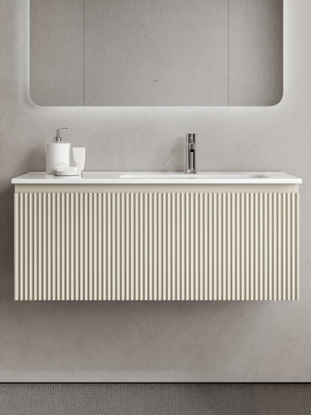 Тумба под раковину Sancos Snob R 1.0 100 подвесная Beige soft (капучино), SNR1.0100RCE