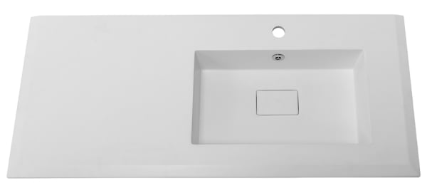 Мебельная раковина Cezares Bellagio R 106 см, bianco opaco
