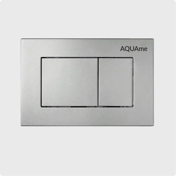Кнопка смыва для унитаза AQUAme AQM4102S пластик, цвет сатин