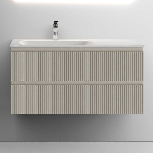 Тумба с раковиной Sancos Snob T 100 см, L, beige soft