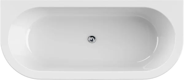 Акриловая ванна Cezares Slim 180x80 см, SLIM WALL-180-80-60-NERO-SET