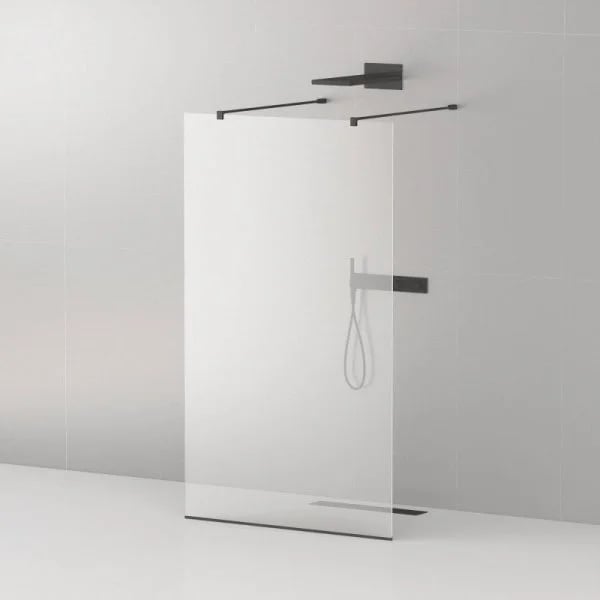 Душевая перегородка Cezares Liberta -L-2-90-120-C-NERO профиль черный, стекло прозрачное