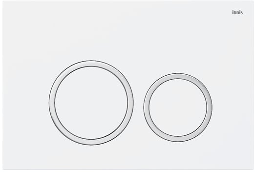 Кнопка смыва IDDIS Unifix UNI03WCi77 003, белая/хром