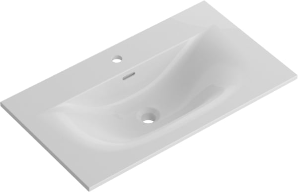 Мебельная раковина BelBagno BB-8099-80 глянцевая белая