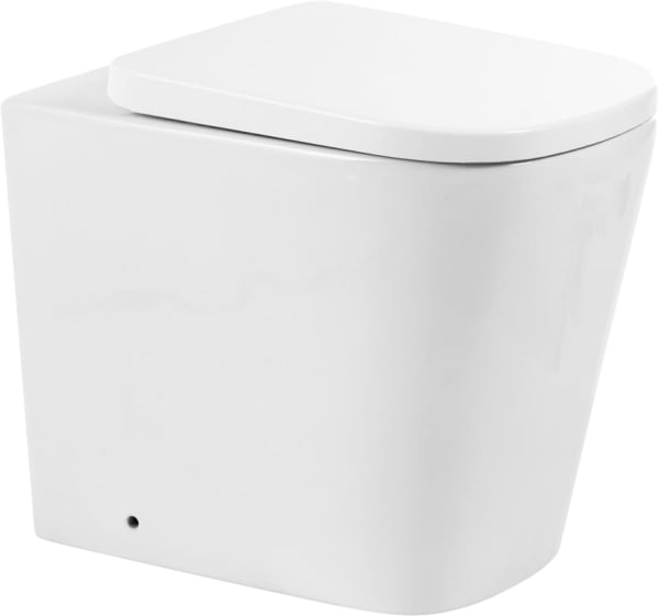 Унитаз приставной напольный BelBagno Albano BB120CBR сиденье BB120SC с микролифтом, безободковый, гл
