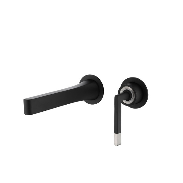 Смеситель для раковины Boheme Duo 165-B С ВНУТРЕННЕЙ ЧАСТЬЮ, black