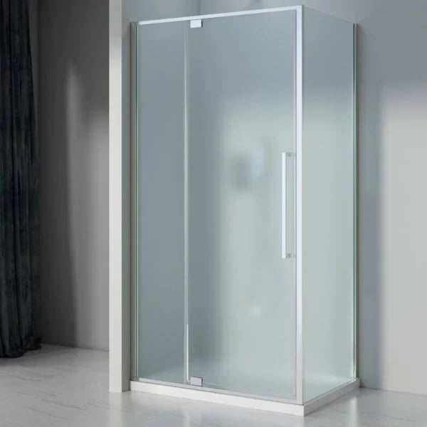 Душевой уголок Black&White Stellar Wind S812 CF 90х90, профиль хром, стекло матовое