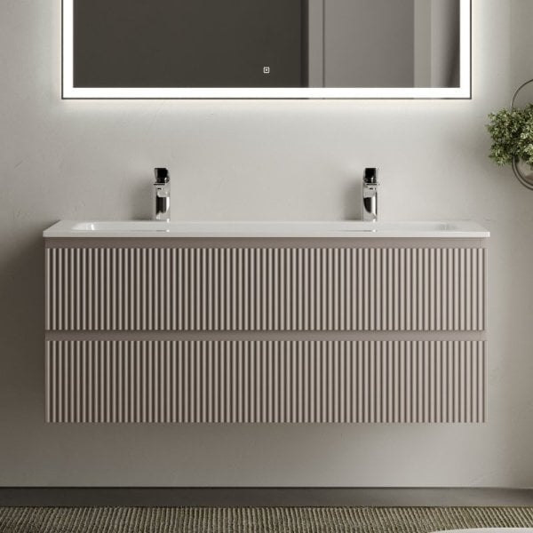 Тумба с раковиной Sancos Snob R 120 см, doha soft, раковина CN7016