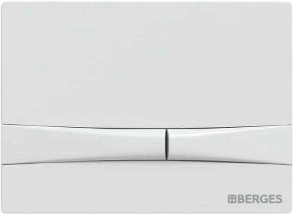 Кнопка смыва Berges Novum F4 soft touch белая