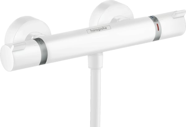 Термостатический смеситель Hansgrohe Ecostat Comfort 13116700 для душа, белый матовый