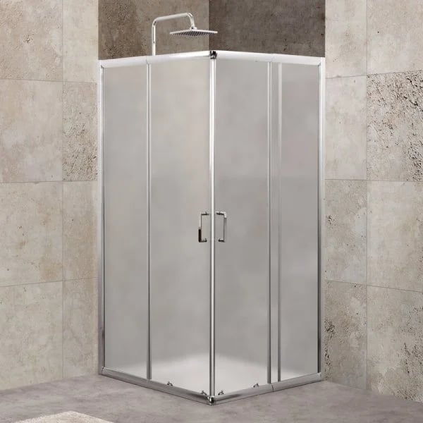 Душевой уголок BelBagno Unique A-2-75/90-M-Cr стекло матовое