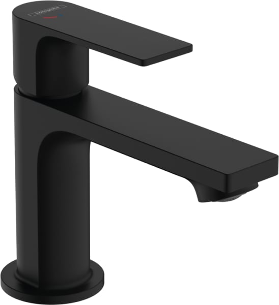 Смеситель для раковины Hansgrohe Rebris E 72554670 технология CoolStart, матовый черный