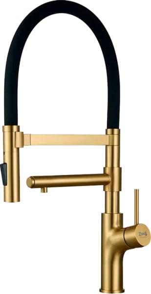 Смеситель для кухни Zorg Inox SZR-1010 BRONZE бронза, с гибким изливом