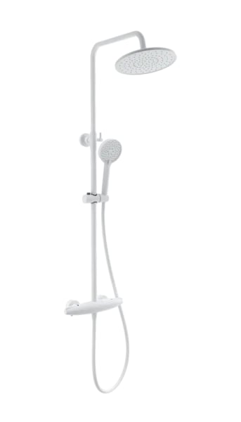 Душевая стойка Wonzon & Woghand CAPSULE WW-B3031-A-MW, матовая белая
