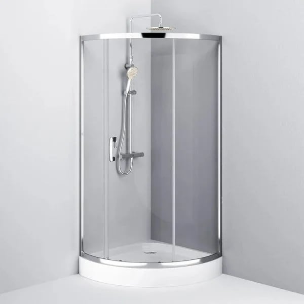 Душевой уголок AM.PM Like W83UG-315-090MT 90x90 профиль хром, стекло прозрачное