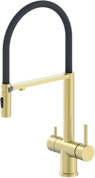 Смеситель для кухни Oliveeka K OL-458009-BG золотой матовый